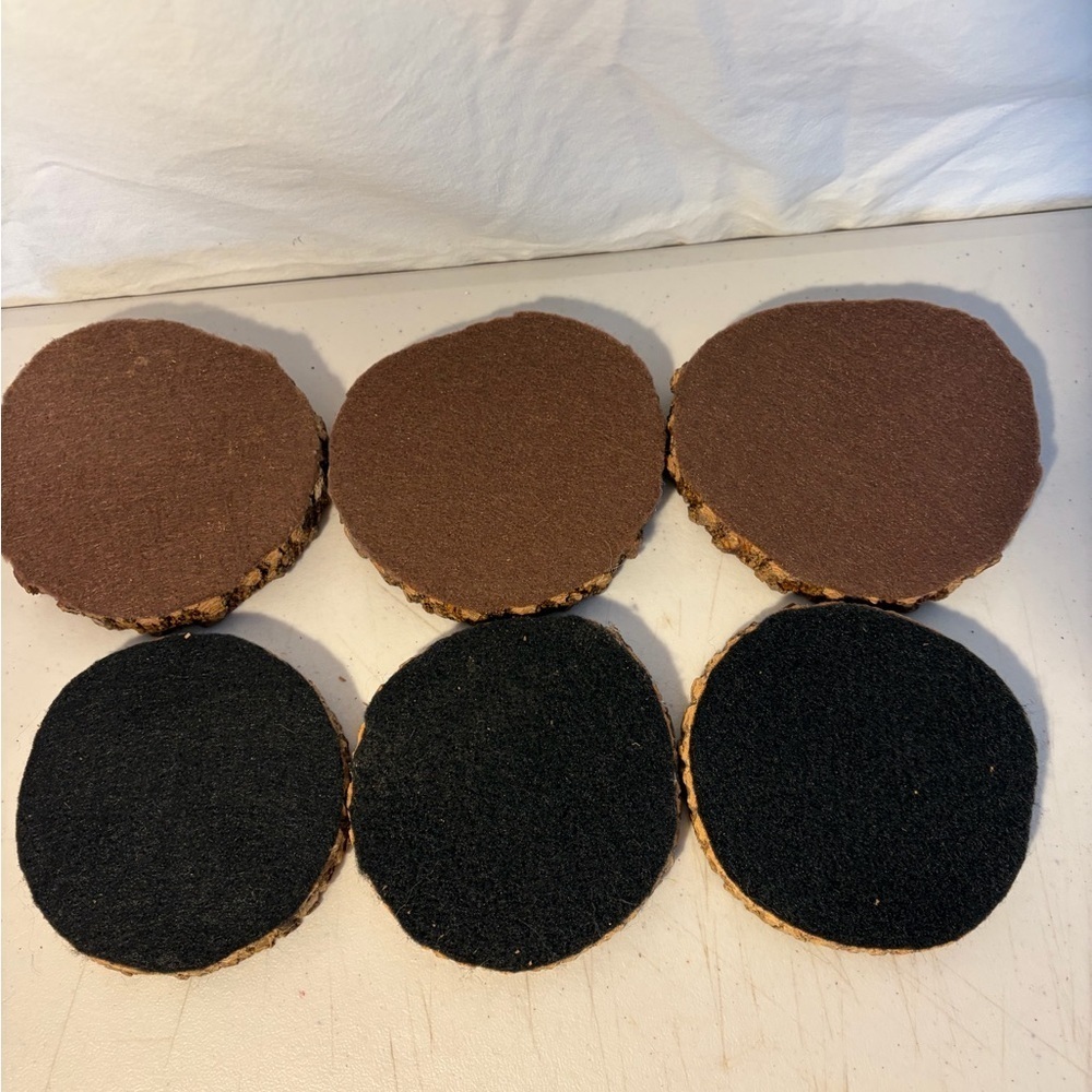 Natural Wood Slice Coasters Set - Picture 5 of 5